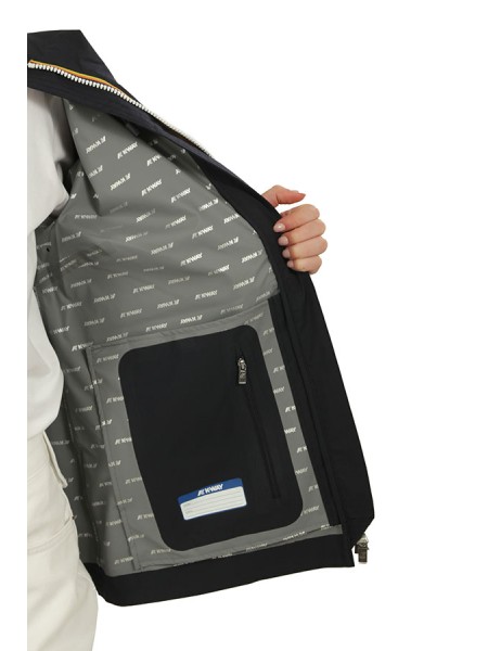 Giubbino K-Way Marguerite Stretch Dot Blu