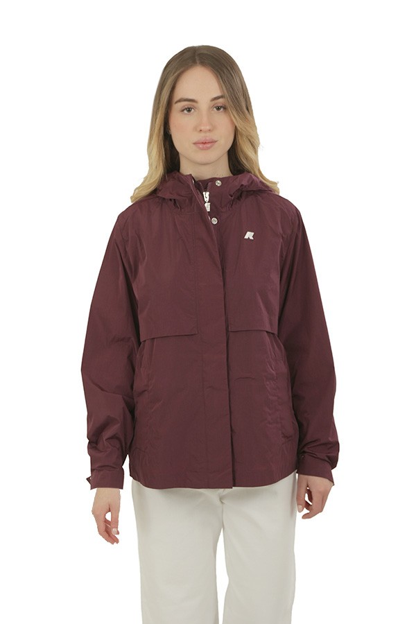 Giubbino K-Way Sophile Satin Glass Violet