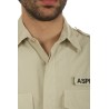 Camicia Aspesi Militare in Cotone Sasso