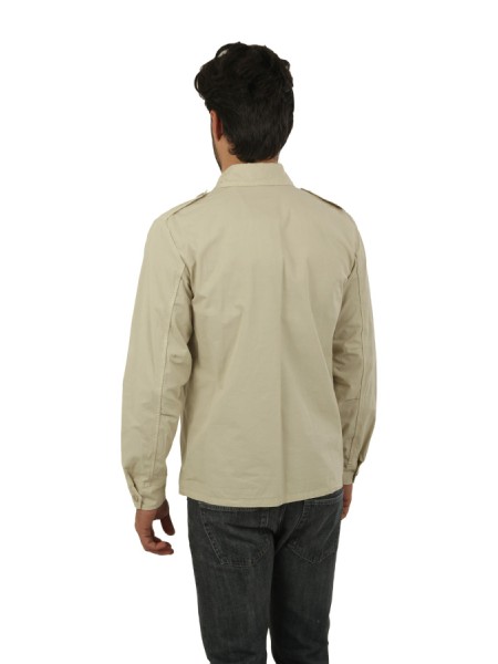 Camicia Aspesi Militare in Cotone Sasso