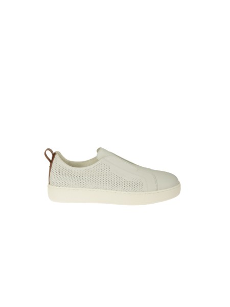 Sneaker Santoni Slip-on Bianco