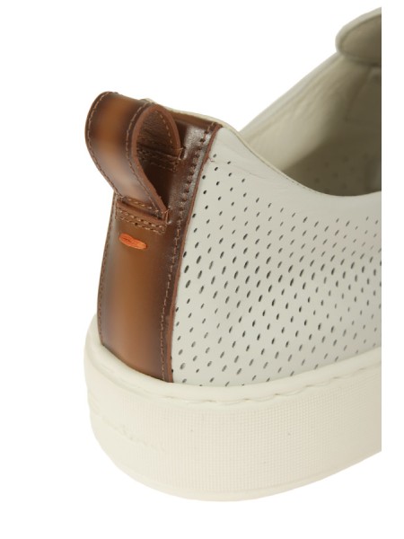 Scarpe Santoni Slip-on Bianco