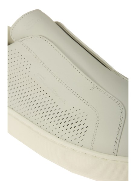 Scarpe Santoni Slip-on Bianco