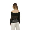 Maglia Roberto Collina Off Shoulder Nero