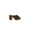 Scarpa Alibi Zoccolo in Rafia Brown