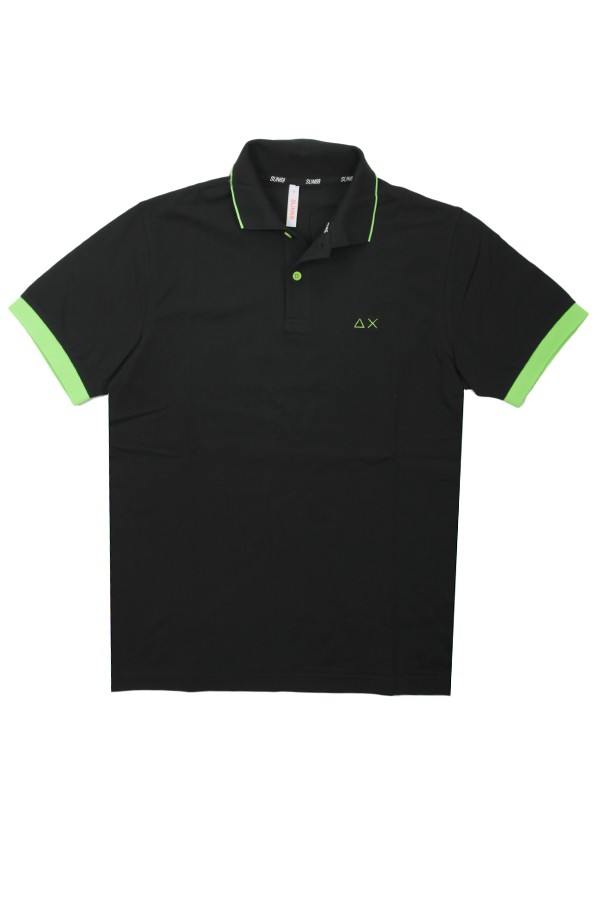 Polo small stripe fluo on...