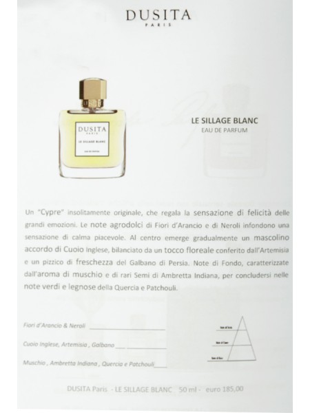 Le Sillage Blanc edp DUSITA Perfume 50ml