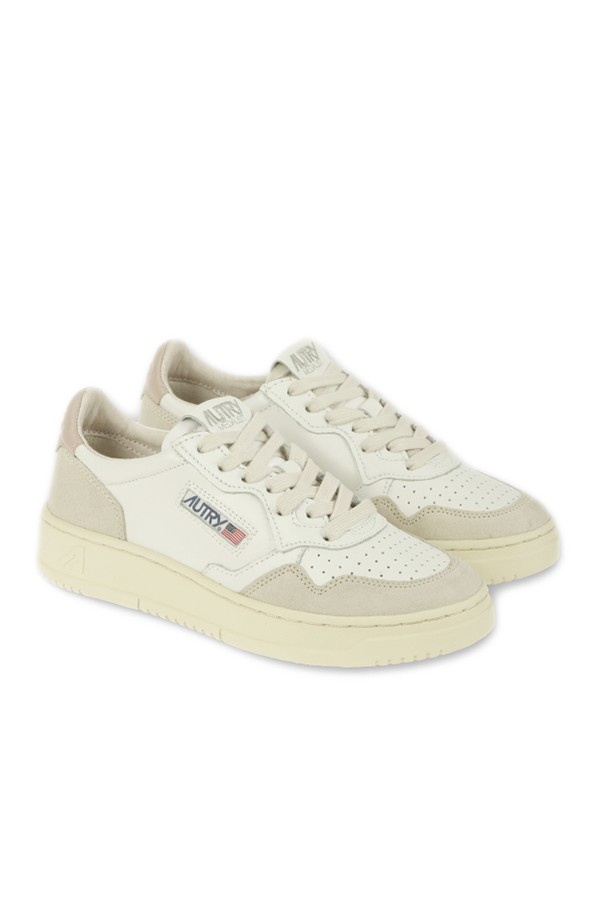 Sneakers AUTRY medalist low bianca-beige-rosa