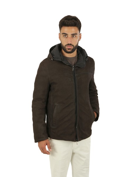 Giubbino in pelle Gimo's Hoodie