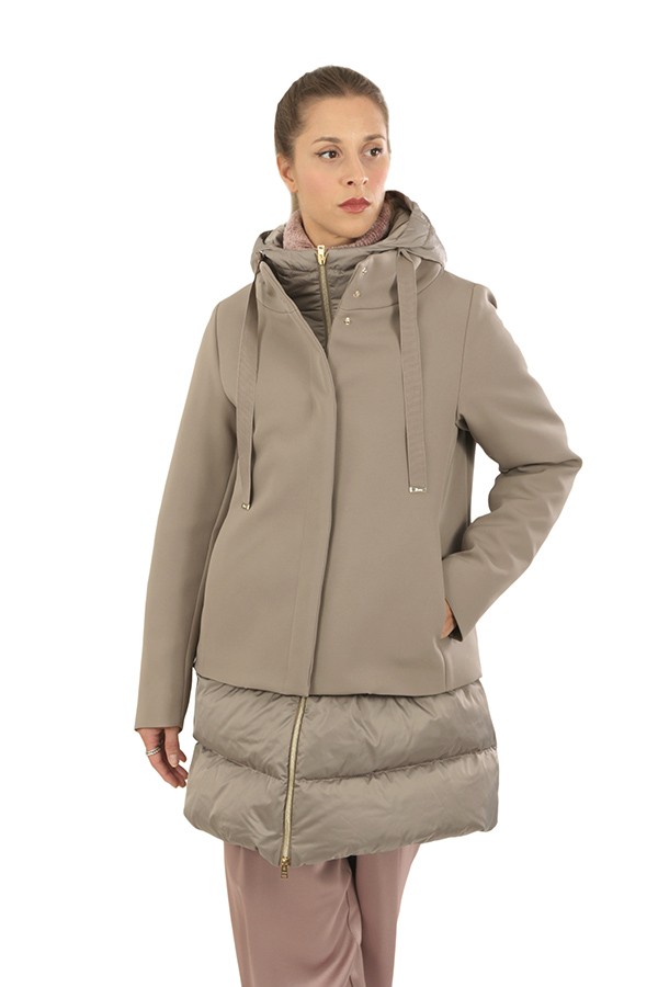 Hooded Herno Long Down Coat Herno Women's Long Belted Down Coat