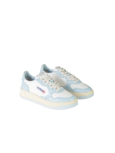 Sneakers Autry Medalist Low bicolore Bianco Celeste