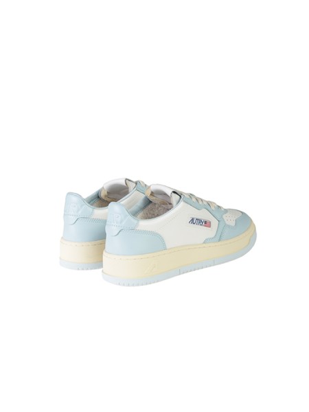 Sneakers Autry Medalist Low bicolore Bianco Celeste