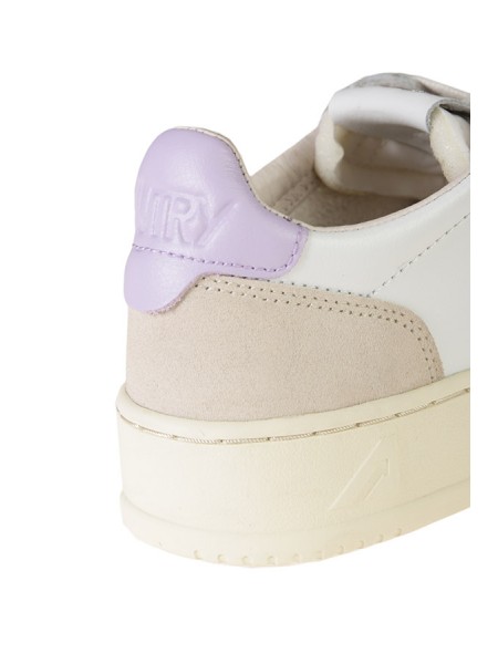 Sneakers Autry Medalist Bianco Beige Glicine