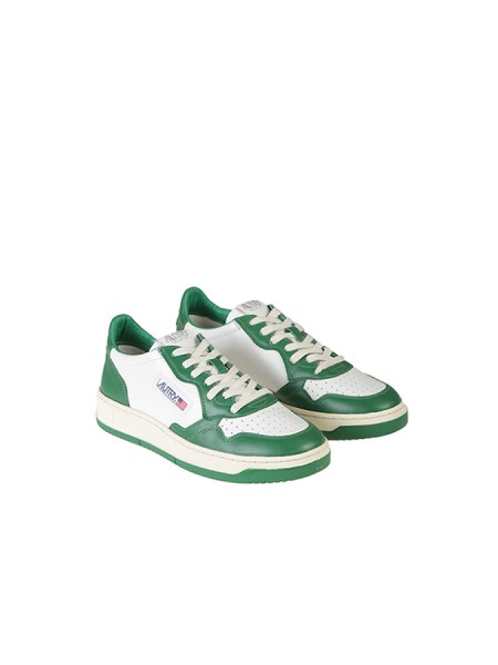 Sneakers Autry Medalist Low Bicolore Bianco/Verde