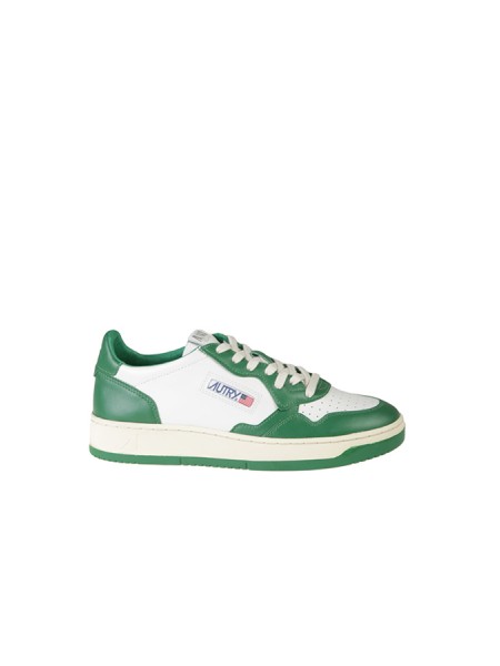 Sneakers Autry Medalist Low Bicolore Bianco/Verde