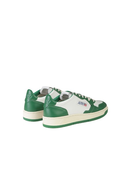 Sneakers Autry Medalist Low Bicolore Bianco/Verde