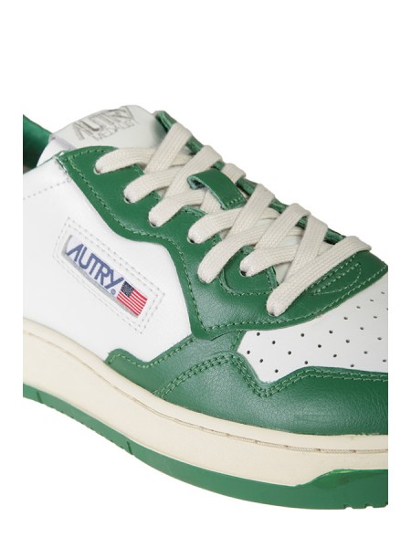 Sneakers Autry Medalist Low Bicolore Bianco/Verde