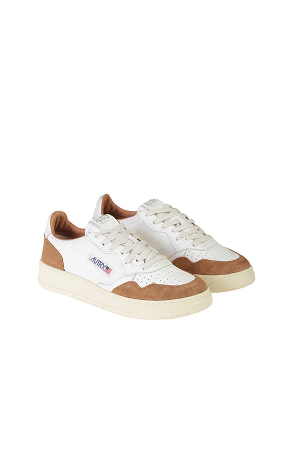 Sneaker Autry Medalist Low Bianco/Cuoio