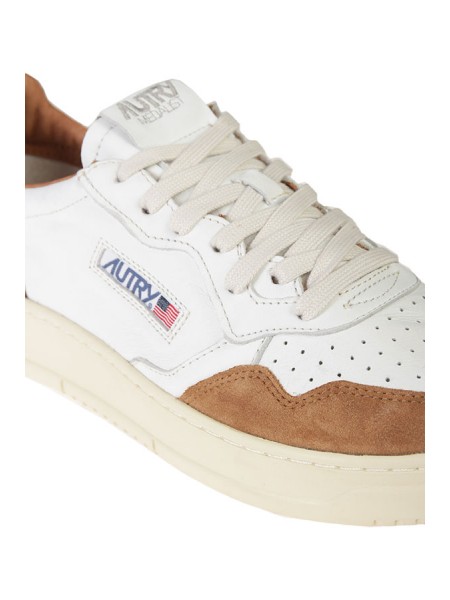 Sneaker Autry Medalist Low Bianco/Cuoio