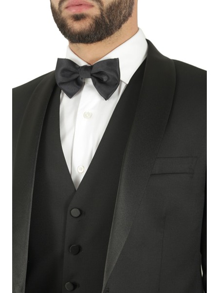 Smoking Tagliatore con Gilet Nero