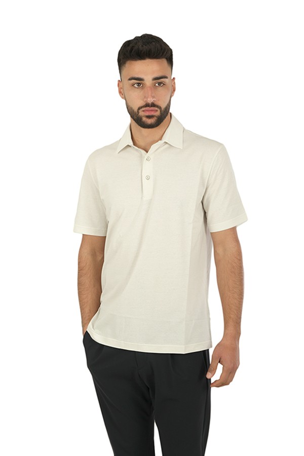 Polo Herno in Jersey Crepe Ghiaccio
