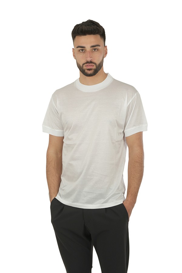 T-shirt Tagliatore Girocollo Bianco