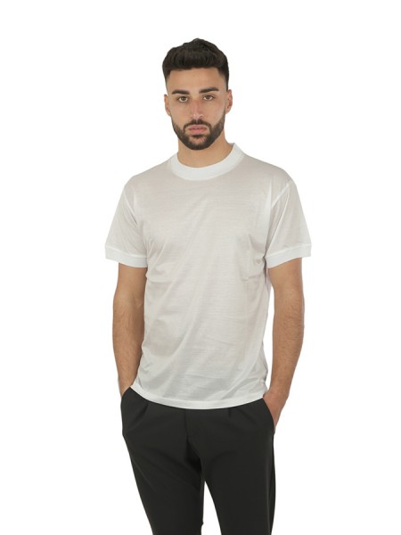 T-shirt Tagliatore Girocollo Bianco