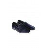 Doucal's moccasin in blue velvet
