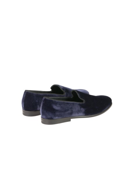 Mocassino Doucal's in Velluto Blu