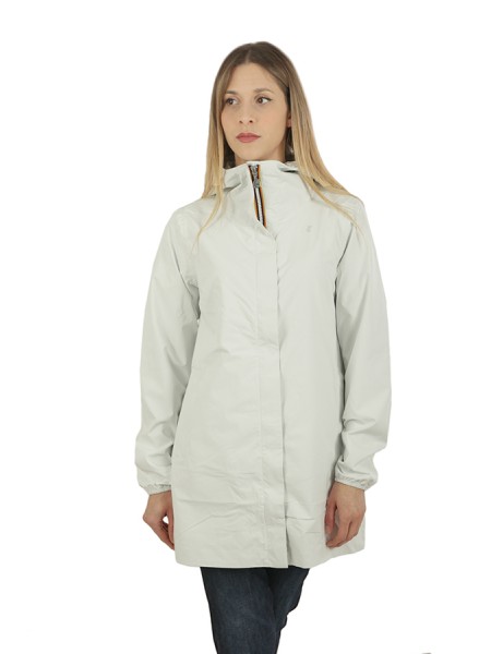 Sophie Stretch Dot White k-way Jacket