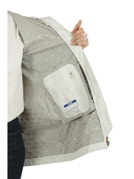 Sophie Stretch Dot White k-way Jacket