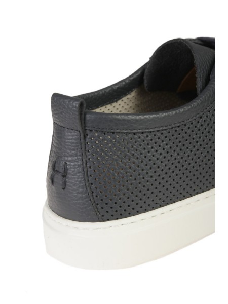 Sneaker Henderson Baracco in Pelle Traforata Blu