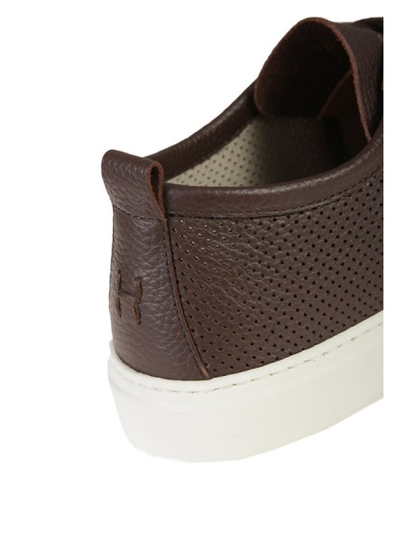 Sneaker Henderson Baracco in Pelle Castano