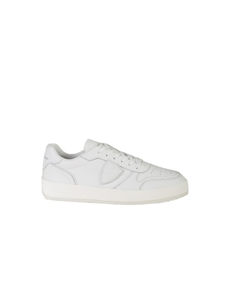 Sneaker Philippe Model Nice Bassa in Pelle Bianco