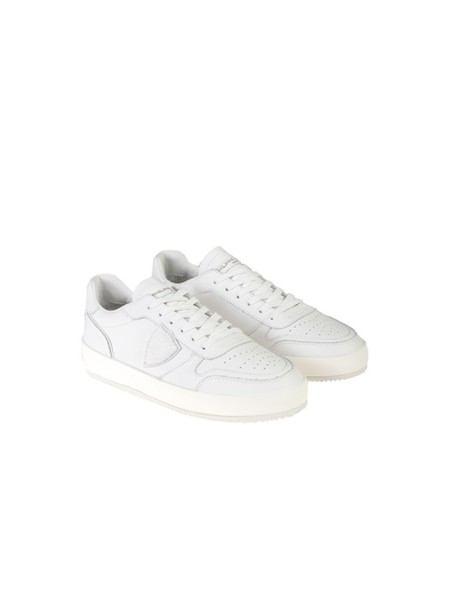 Sneaker Philippe Model Nice Bassa in Pelle Bianco