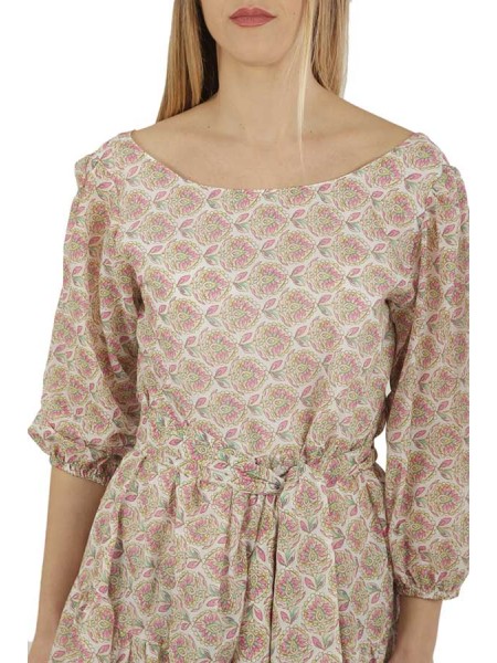 Vestito Anna Palmar Corto Rosa