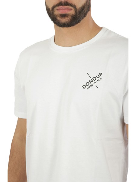 T-shirt Dondup con Logo in jersey Bianco