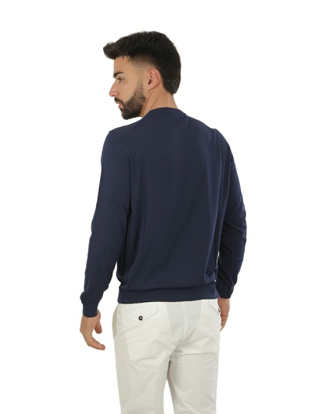 Maglia Drumohr Girocollo in cotone  Blu Navy