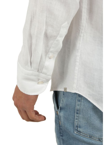 Camicia Paul & Shark Riviera Bianca in lino