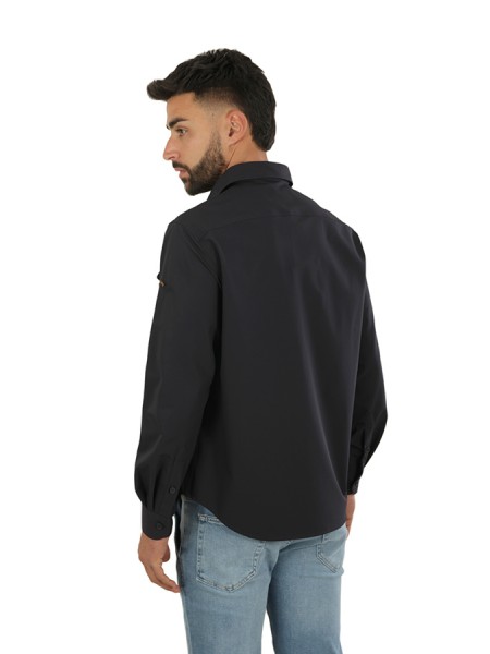 Blue Stretch Paul & Shark Shirt