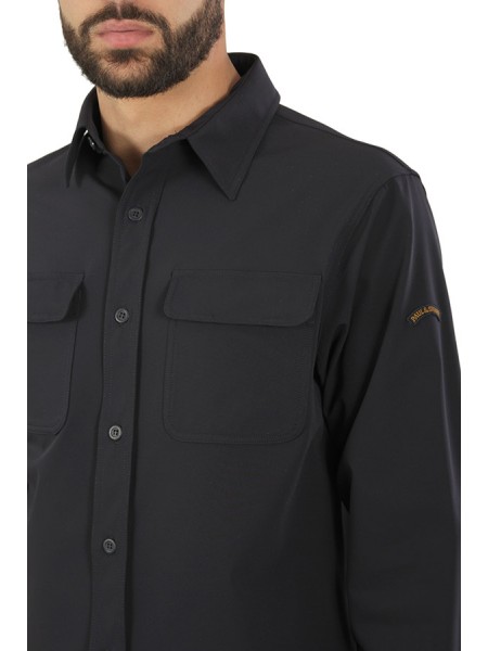 Blue Stretch Paul & Shark Shirt