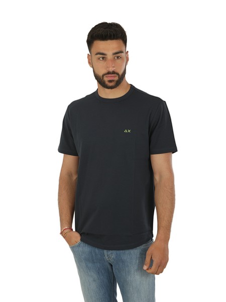 T-shirt SUN68 Solid Navy Blue