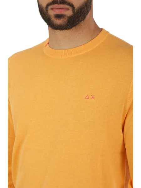 Maglia SUN68 girocollo Round Neck Solid Arancio