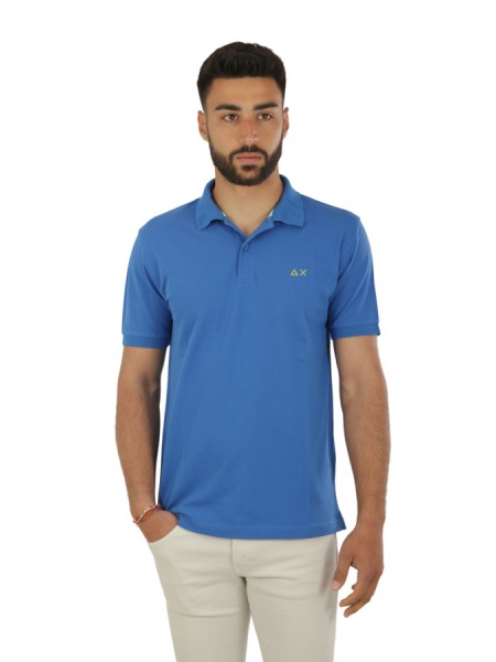 Polo SUN68 Solid Regular Royal