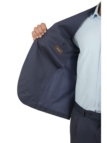 Abito Solaro Gessato Blu