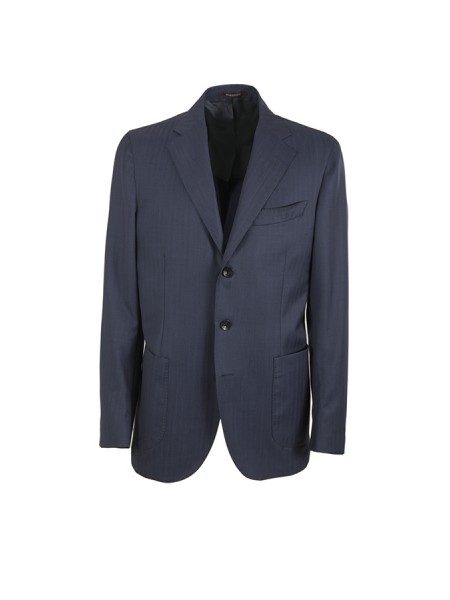 Solaro Blue Pinstripe Suit