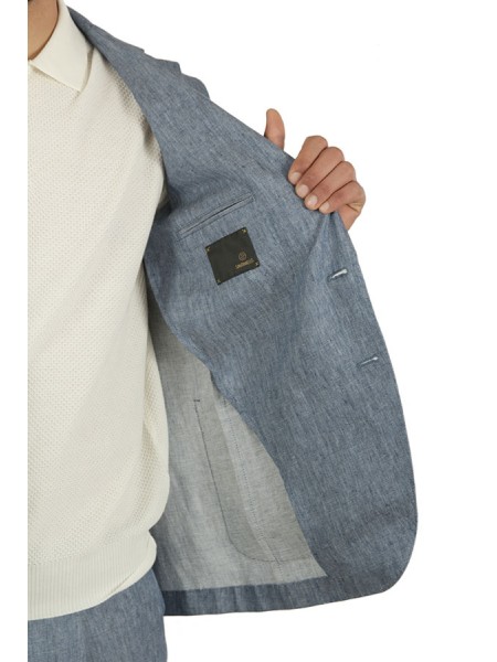 Abito Santaniello in Lino Azzurro