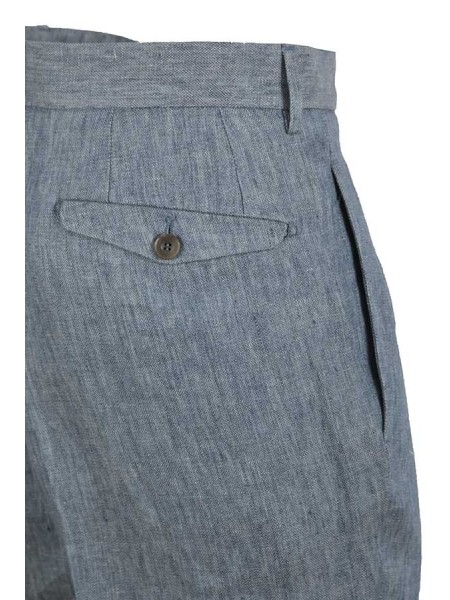 Abito Santaniello in Lino Azzurro