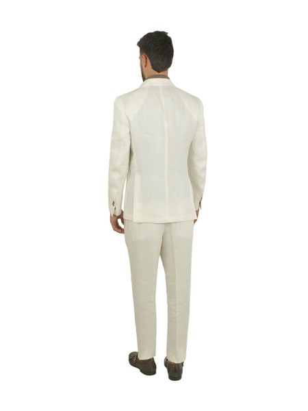 Abito Santaniello in Lino Bianco