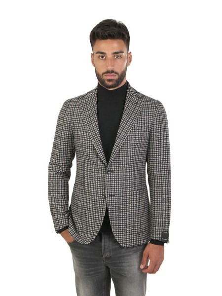 Giacca Tagliatore Monopetto Marrone/Blu